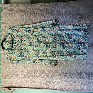 Ophelia Roe Women's Polyester Floral Dress Size Medium, Summer, Beach Coverup